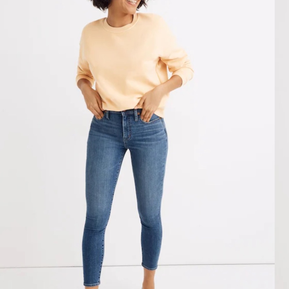 Madewell Curvy High-Rise Skinny Crop Jeans in Dalstrom Wash